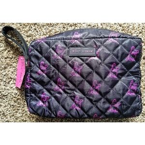 Betsey Johnson Neon French Bulldog Cosmetic Bag